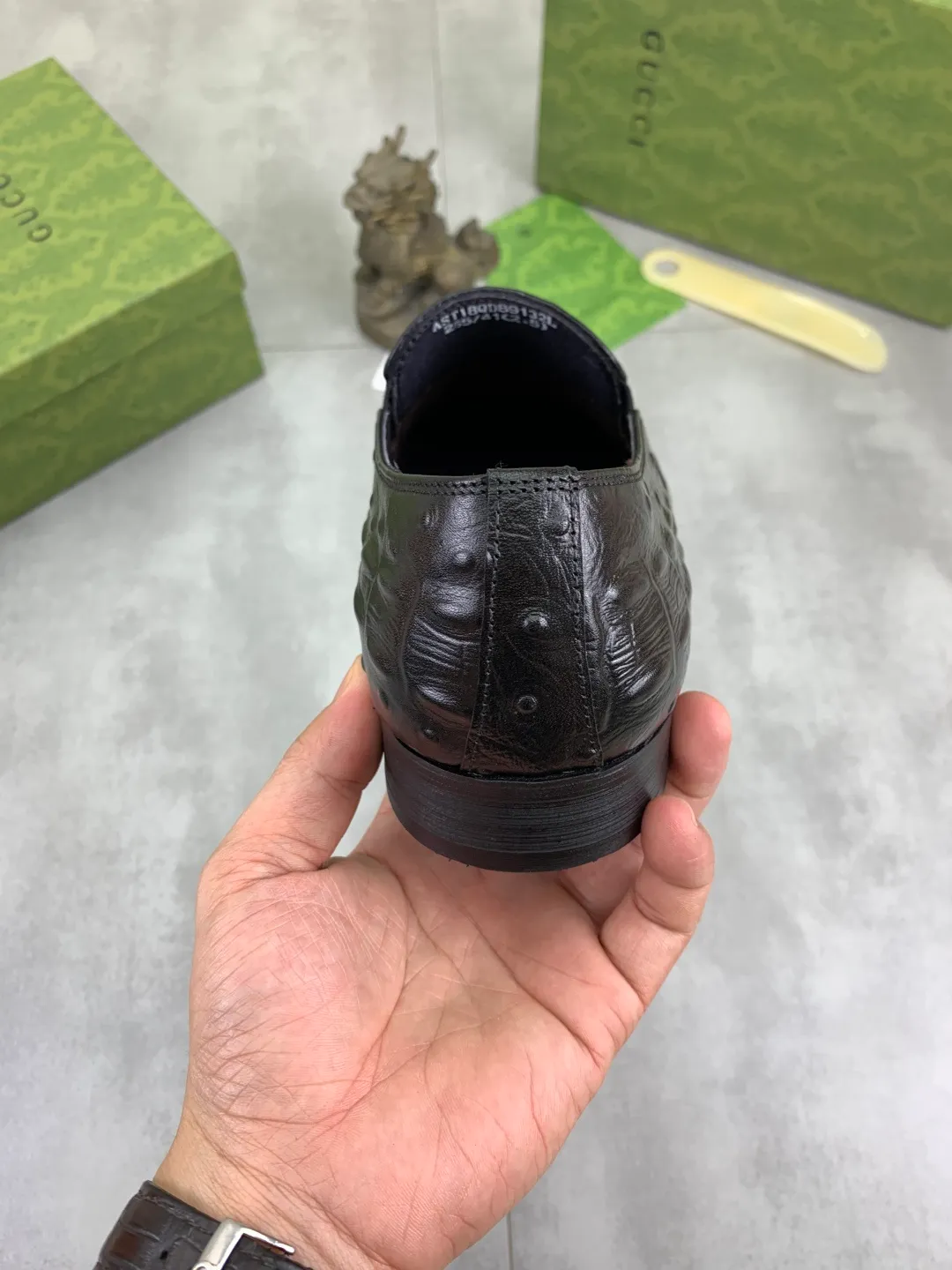 Men's Men's Shoes 💰P500 [New Style] 💰💎💎💎 [Gucci] GUCCI high-end men's formal business leather shoes, original order 1:1! Original imported high-end calfskin, original metal buckle, imported first-layer pigskin lining for feet, original high-end outsole, men's shoe size: 38-44